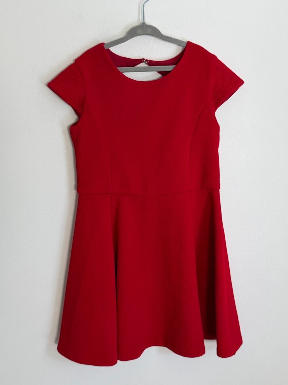 Florence Eiseman Red Textured Knee Length Dress size 8